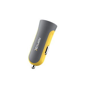 X2PD Compact & Fast Dual Car Charger with 30W USB-C PD - Yellow - RapidX