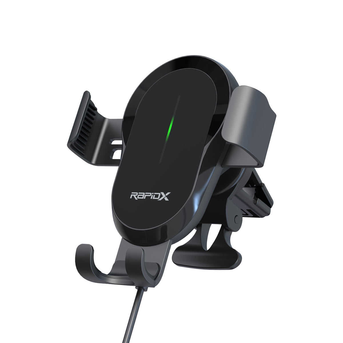 Dashio CW4 Car Vent Mount & Wireless Charger, up to 15W, Slide & Lock Cradle/Clamp, for All Smartphones (iPhone, Samsung, & Other Qi-Enabled Androids)