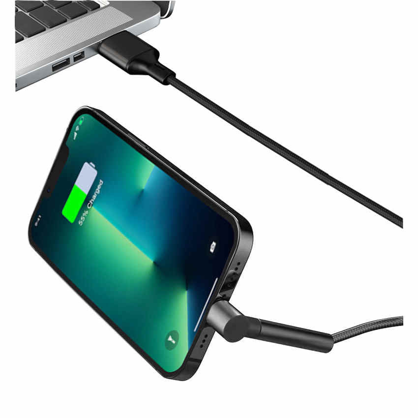 Lightning Charging Cable with a Stand for iPhone 14, 13, 12, 11
