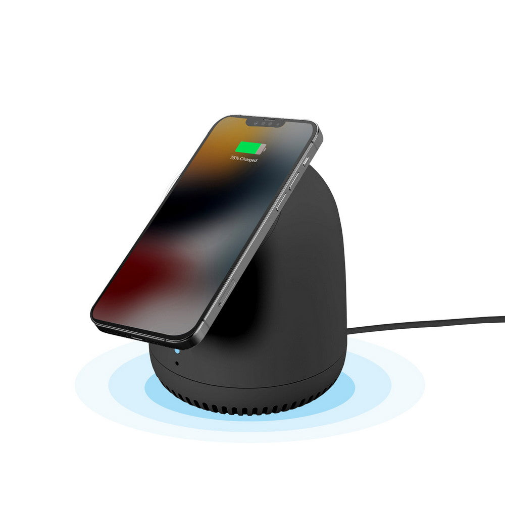 LED wireless iPhone charger speaker, Mobile Phones & Gadgets
