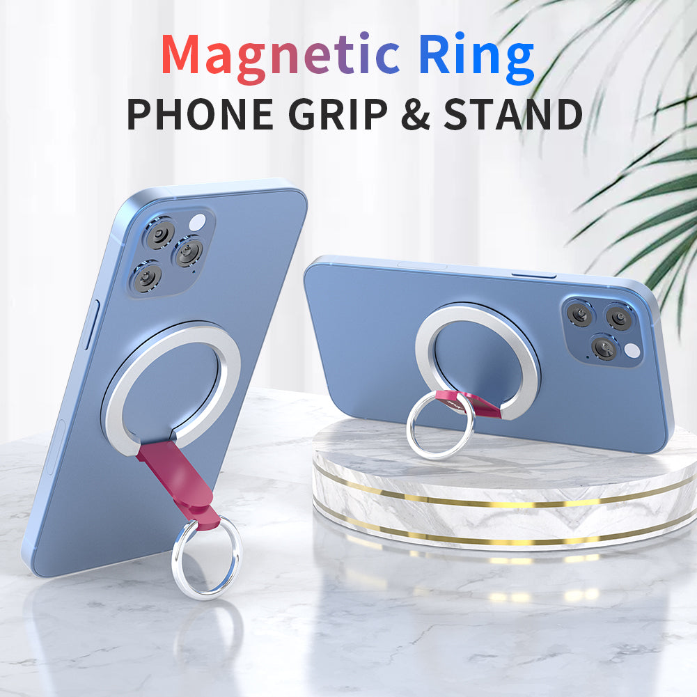 Snapo 2-in-1 Magnetic Phone Ring & Stand, Holder with Adjustable Kickstand