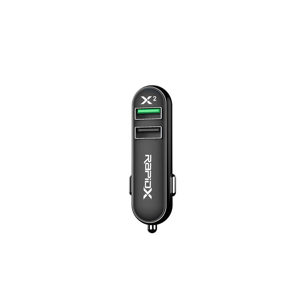 Chargeur de voiture ROCK Turbo Bullet Qualcomm Charge rapide 2.0