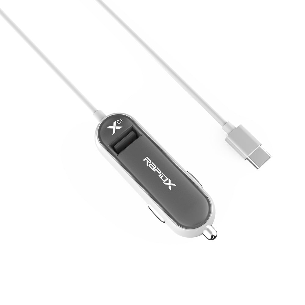 XCPlus Type C Charger with additional USB port -Grey