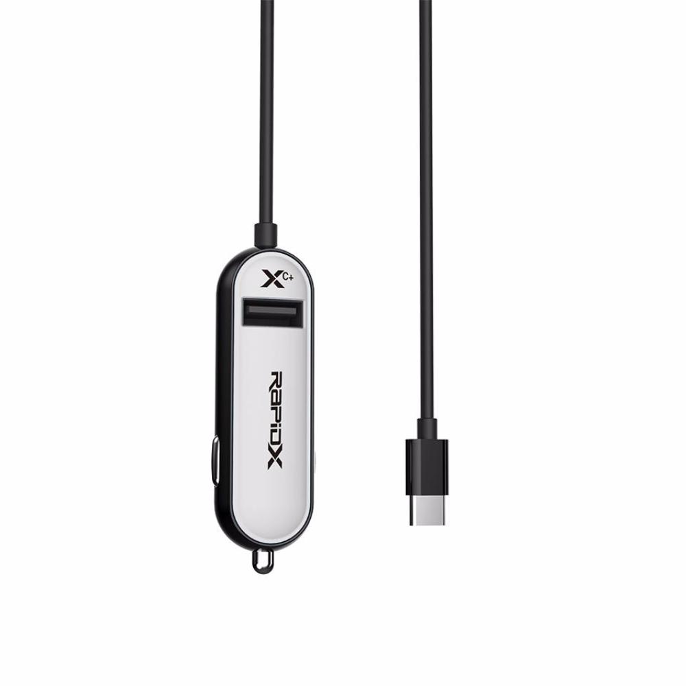 XCPlus Type C Charger with additional USB port -White